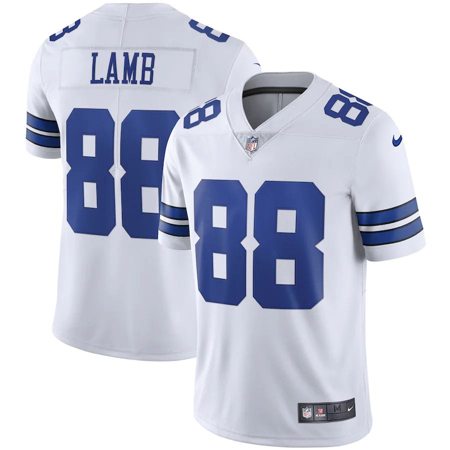 Men Dallas Cowboys #88 CeeDee Lamb Nike White Vapor Limited NFL Jersey->youth nfl jersey->Youth Jersey
